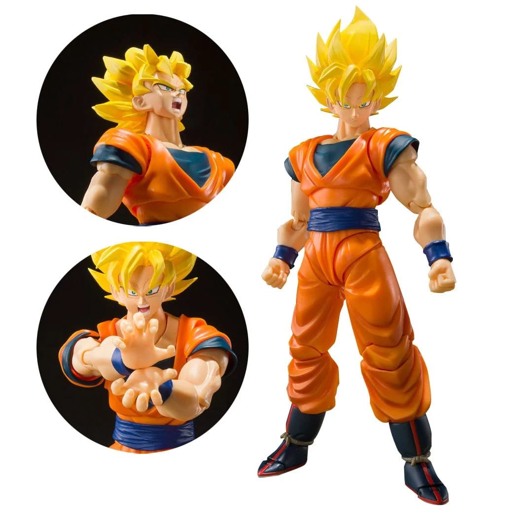 S.H.Figuarts Dragon Ball Z Super Saiyan Full Power Son Goku Action Figure Action Figures - Toys - New - CaveGamers
