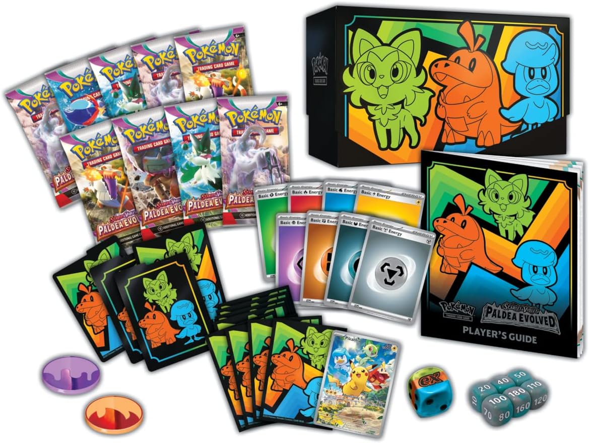 Pokemon TCG: Scarlet & Violet Paldea Evolved Elite Trainer Box - Trading Card - New - CaveGamers - Image 3