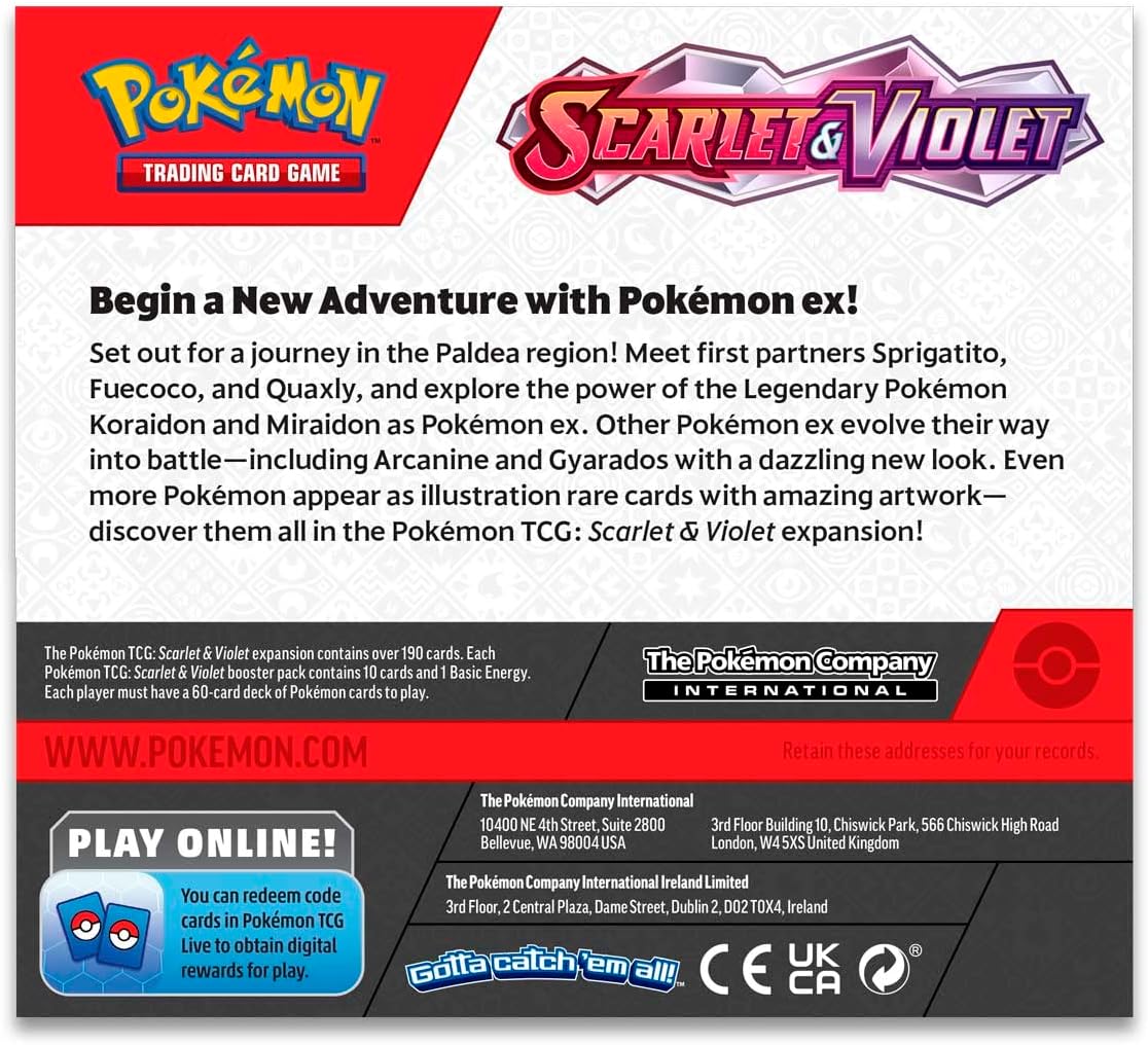 Pokemon TCG: Scarlet & Violet Base Booster Box (36 Packs) - Trading Card - New - CaveGamers - Image 3
