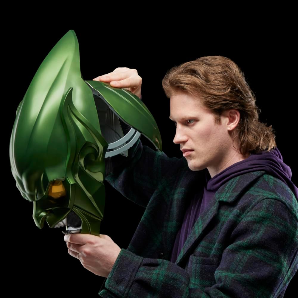Marvel Legends Spider-Man: No Way Home Green Goblin Premium Roleplay Helmet Prop Replica Prop Replicas - Toys - New - CaveGamers - Image 4