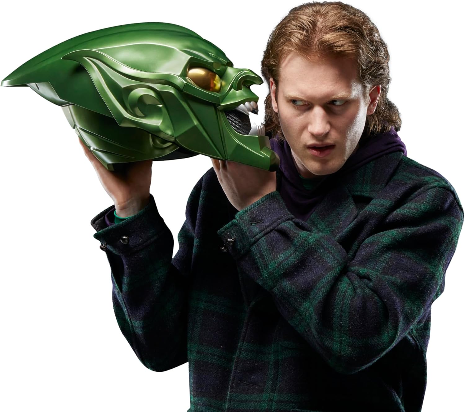 Marvel Legends Spider-Man: No Way Home Green Goblin Premium Roleplay Helmet Prop Replica Prop Replicas - Toys - New - CaveGamers - Image 5