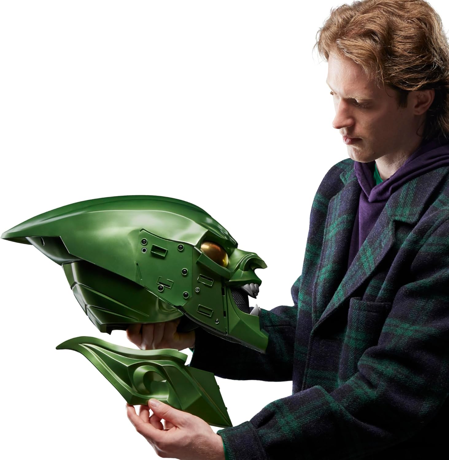 Marvel Legends Spider-Man: No Way Home Green Goblin Premium Roleplay Helmet Prop Replica Prop Replicas - Toys - New - CaveGamers - Image 7