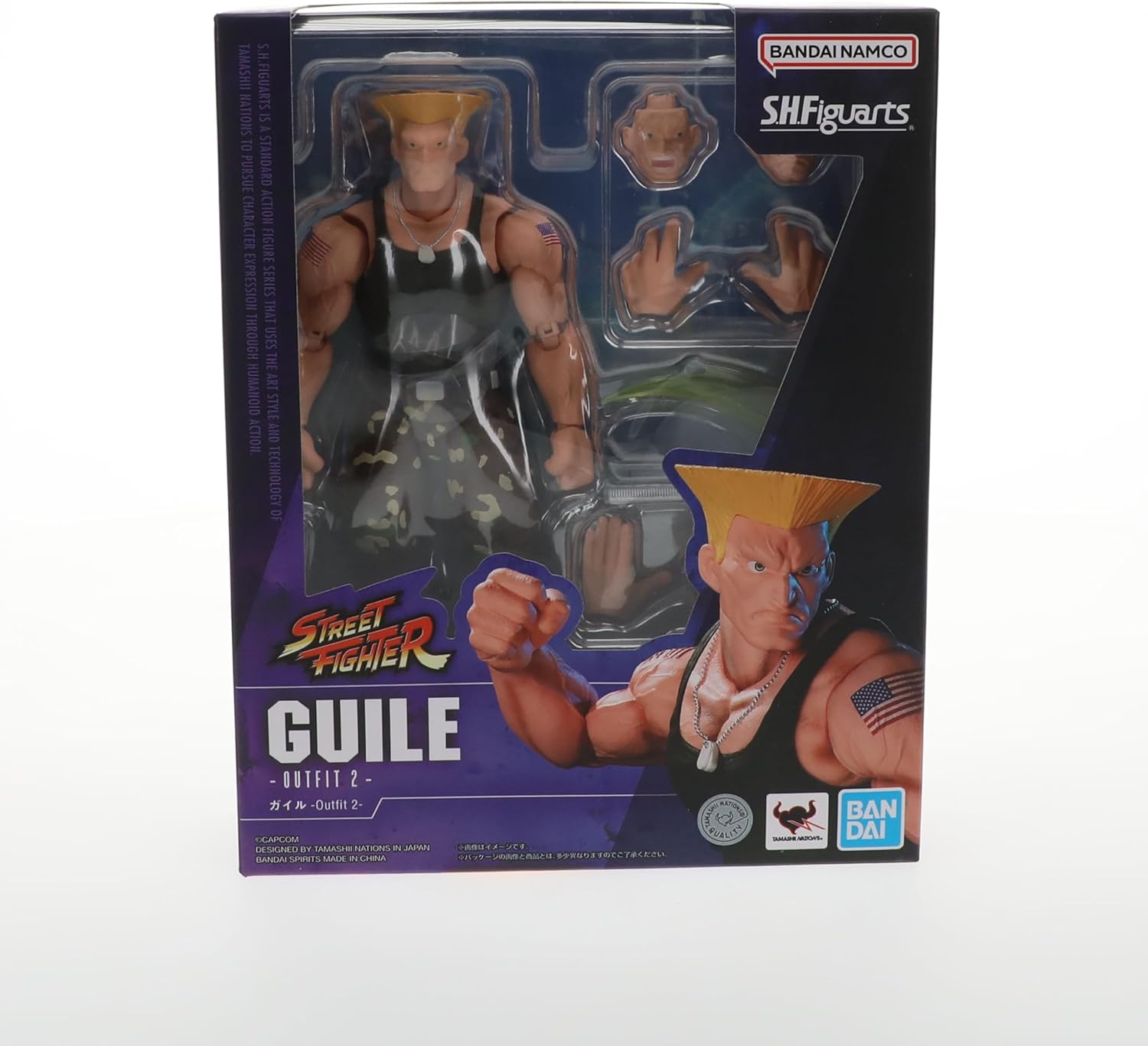 S.H.Figuarts Street Fighter Guile Outfit 2 Action Figure Action Figures - Toys - New - CaveGamers - Image 3