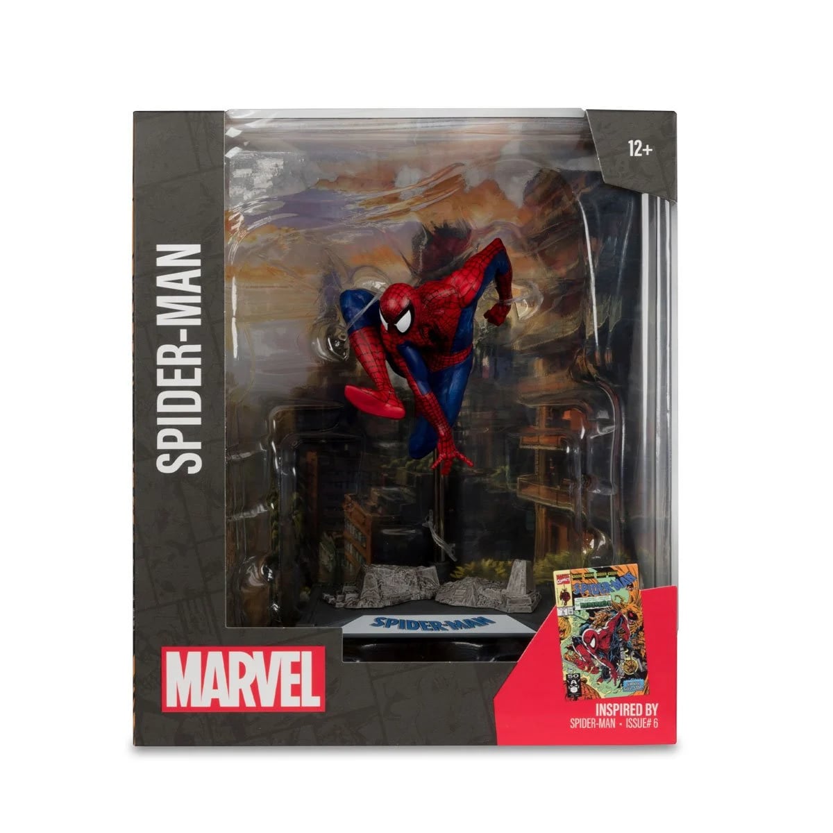 Marvel Wave 1 Spider-Man #6 1:10th Scale Posed Figure with Scene Action Figures - Toys - New - CaveGamers