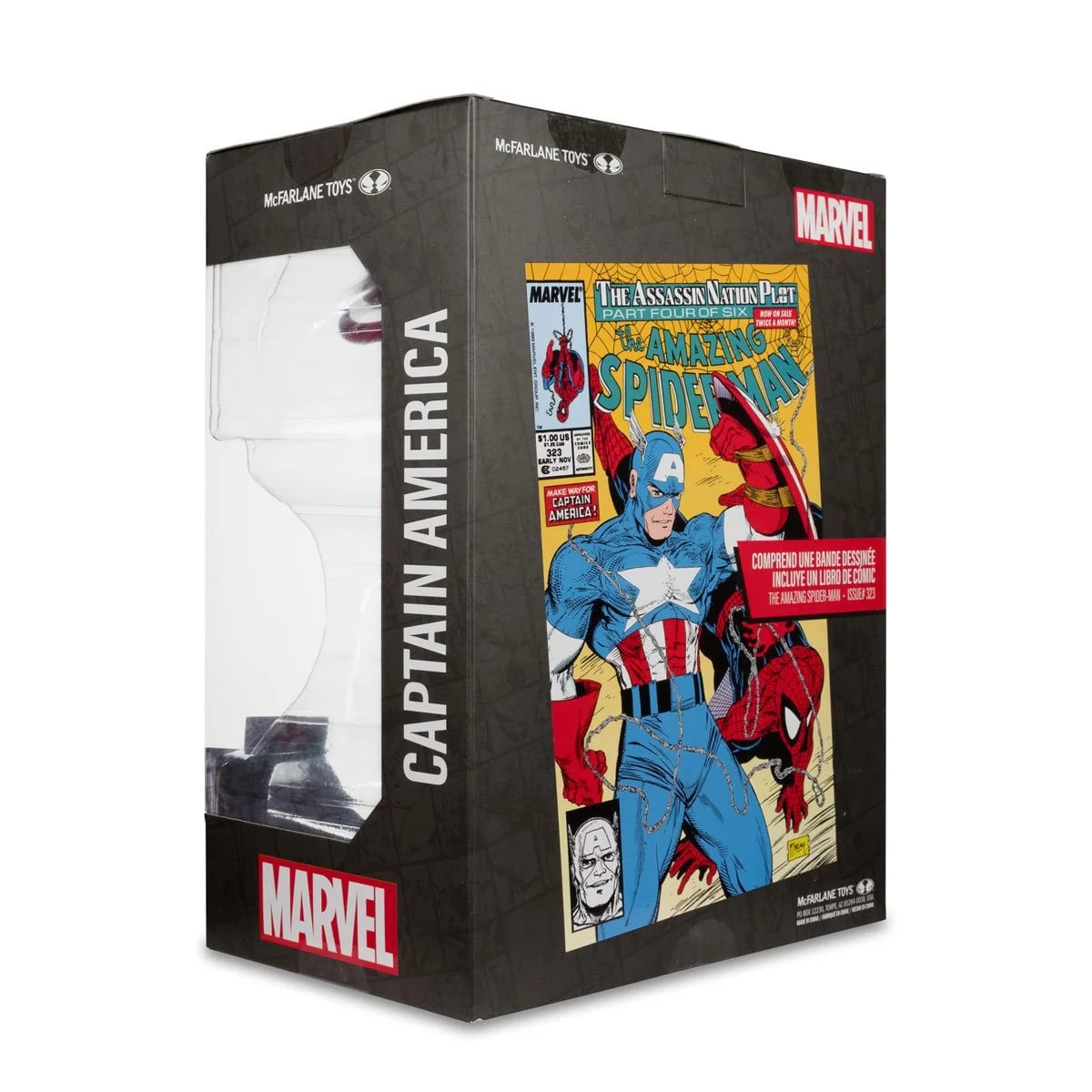 Marvel Wave 1 Captain America The Amazing Spider-Man #323 1:6 Scale Posed Figure Action Figures - Toys - New - CaveGamers - Image 3