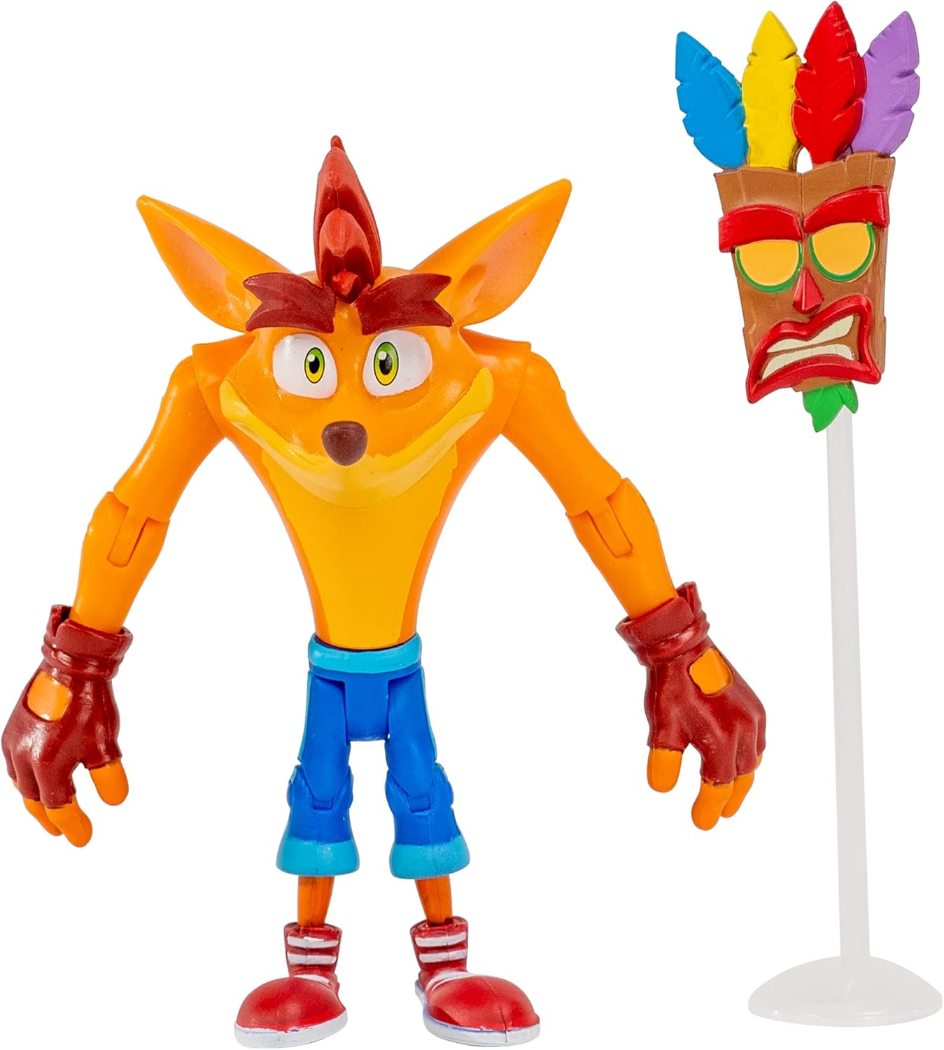 Crash Bandicoot with Mask 11cm Action Figure Action Figures - Toys - New - CaveGamers - Image 3