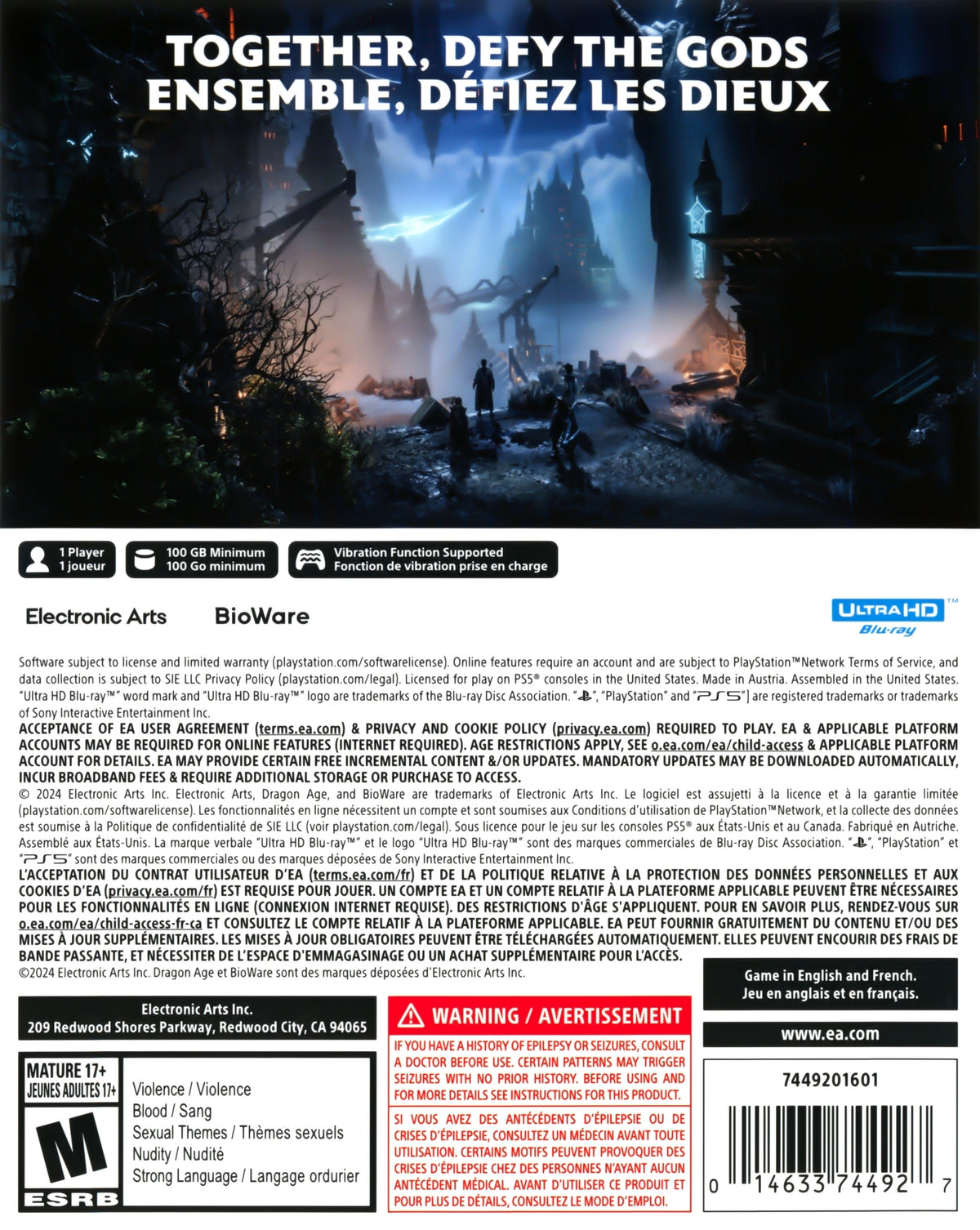 Dragon Age: The Veilguard PS5 - Video Game - Used - CaveGamers - Image 2