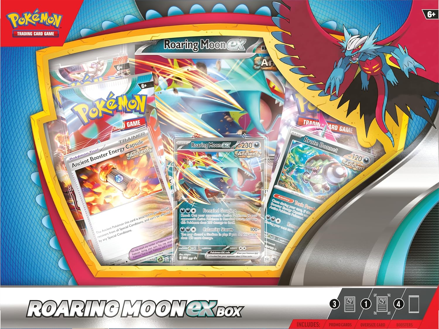 Pokemon TCG: Roaring Moon ex Box - Trading Card - New - CaveGamers - Image 2
