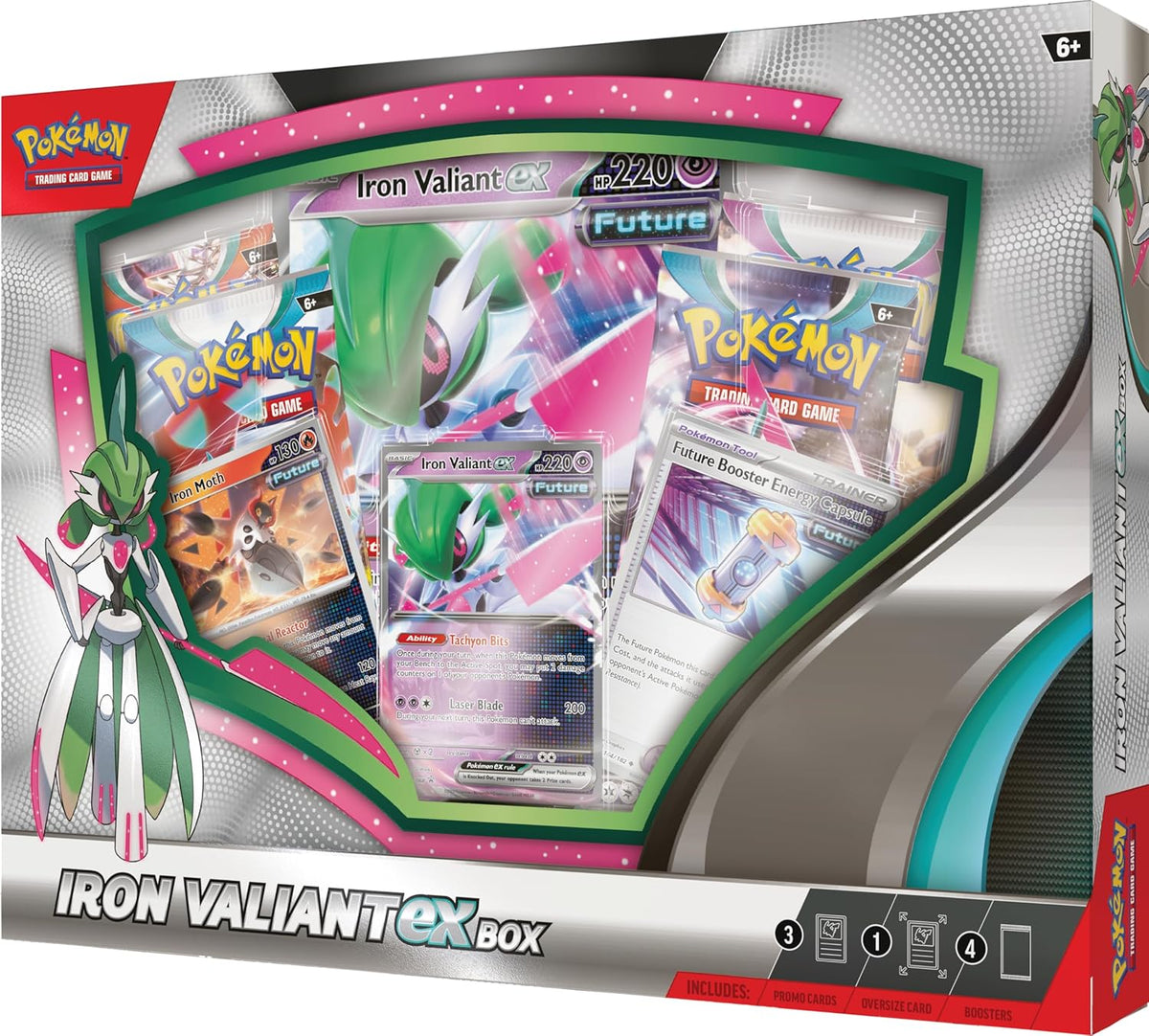 Pokemon TCG: Iron Valiant ex Box - Trading Card - New - CaveGamers - Image 3