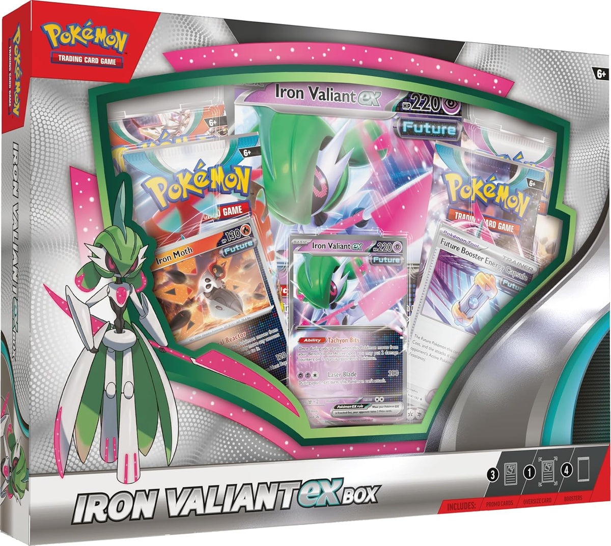 Pokemon TCG: Iron Valiant ex Box - Trading Card - New - CaveGamers - Image 4