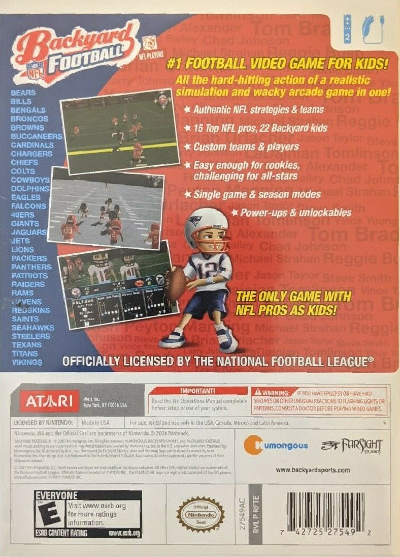 Backyard Football Wii - Video Game - Used - CaveGamers - Image 2