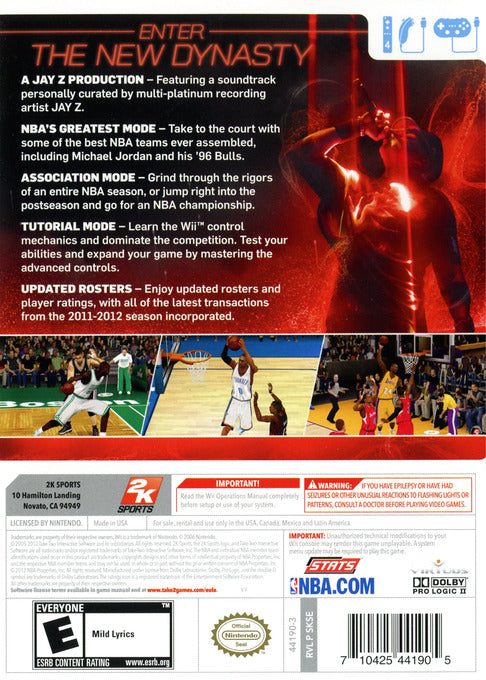 NBA 2K13 Wii - Video Game - Used - CaveGamers - Image 2