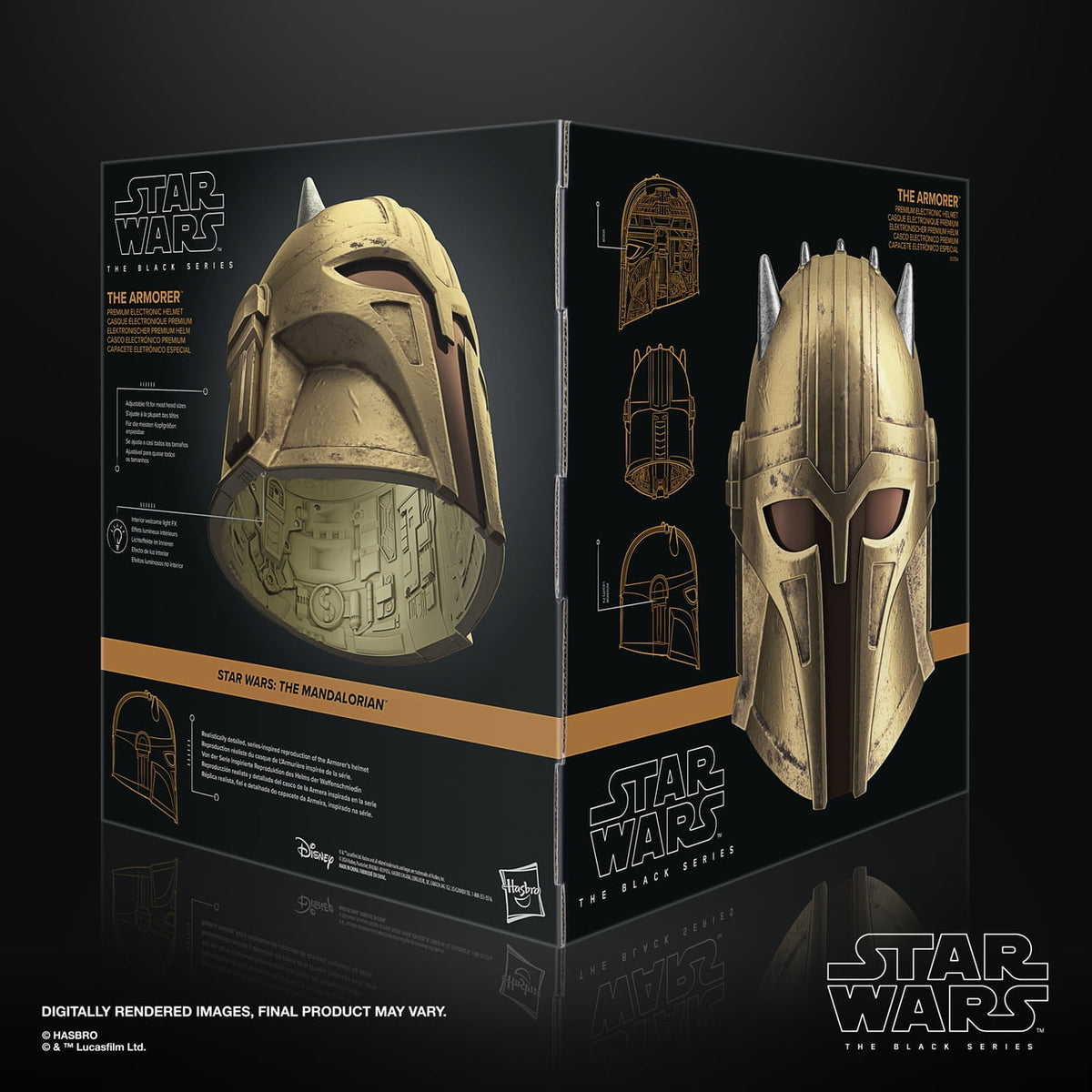Star Wars: The Black Series - The Armorer Premium Electronic Helmet Prop Replicas - Toys - New - CaveGamers - Image 6