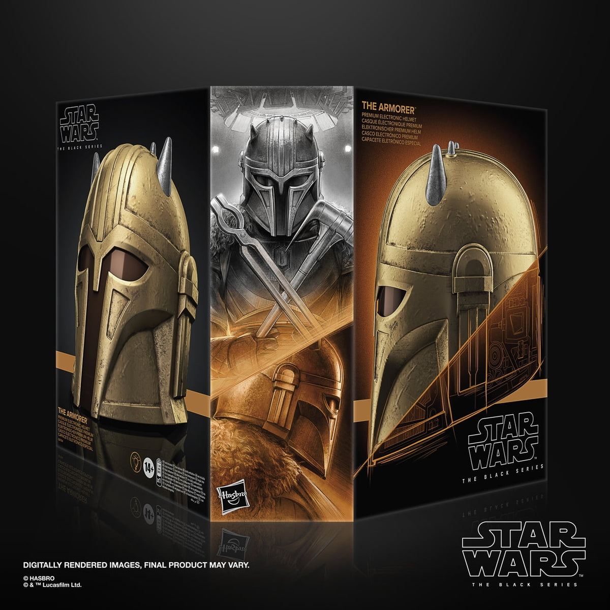 Star Wars: The Black Series - The Armorer Premium Electronic Helmet Prop Replicas - Toys - New - CaveGamers - Image 8
