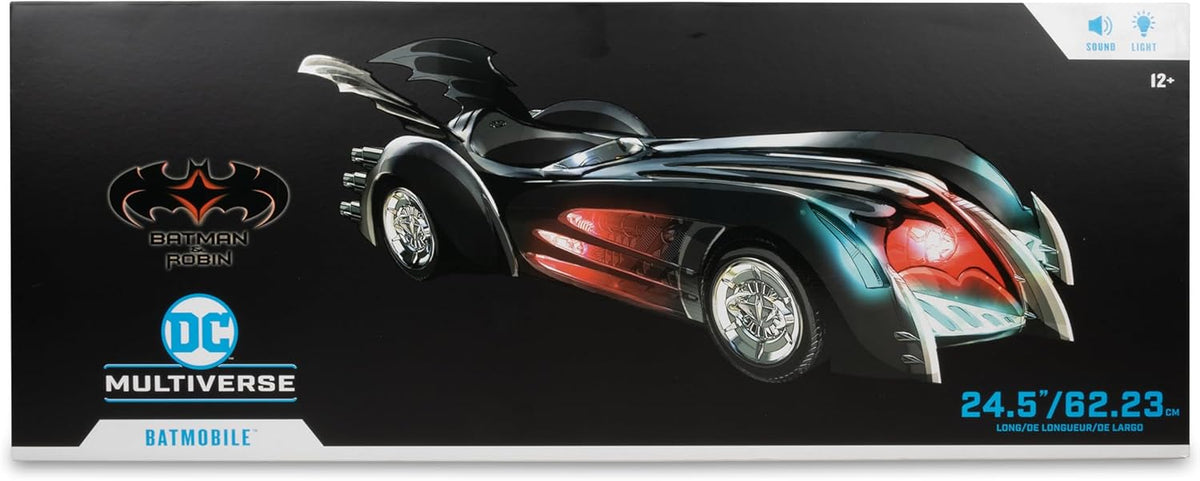 DC Multiverse: Batman & Robin Batmobile 24.5-Inch Vehicle with Lights and Sound Vehicles - Toys - New - CaveGamers - Image 3