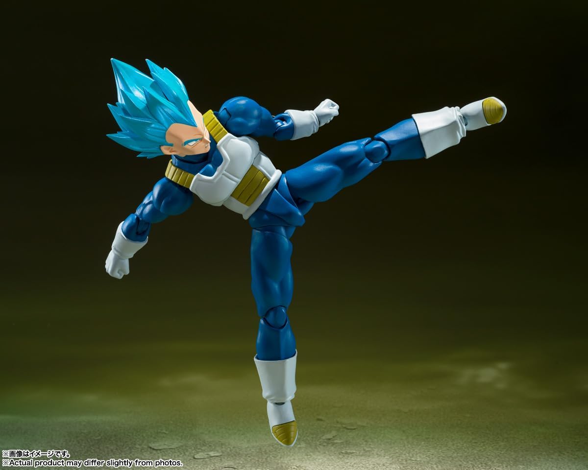 S.H.Figuarts Dragon Ball Super Super Saiyan God Vegeta Unwavering Saiyan Pride Action Figure Action Figures - Toys - New - CaveGamers - Image 3