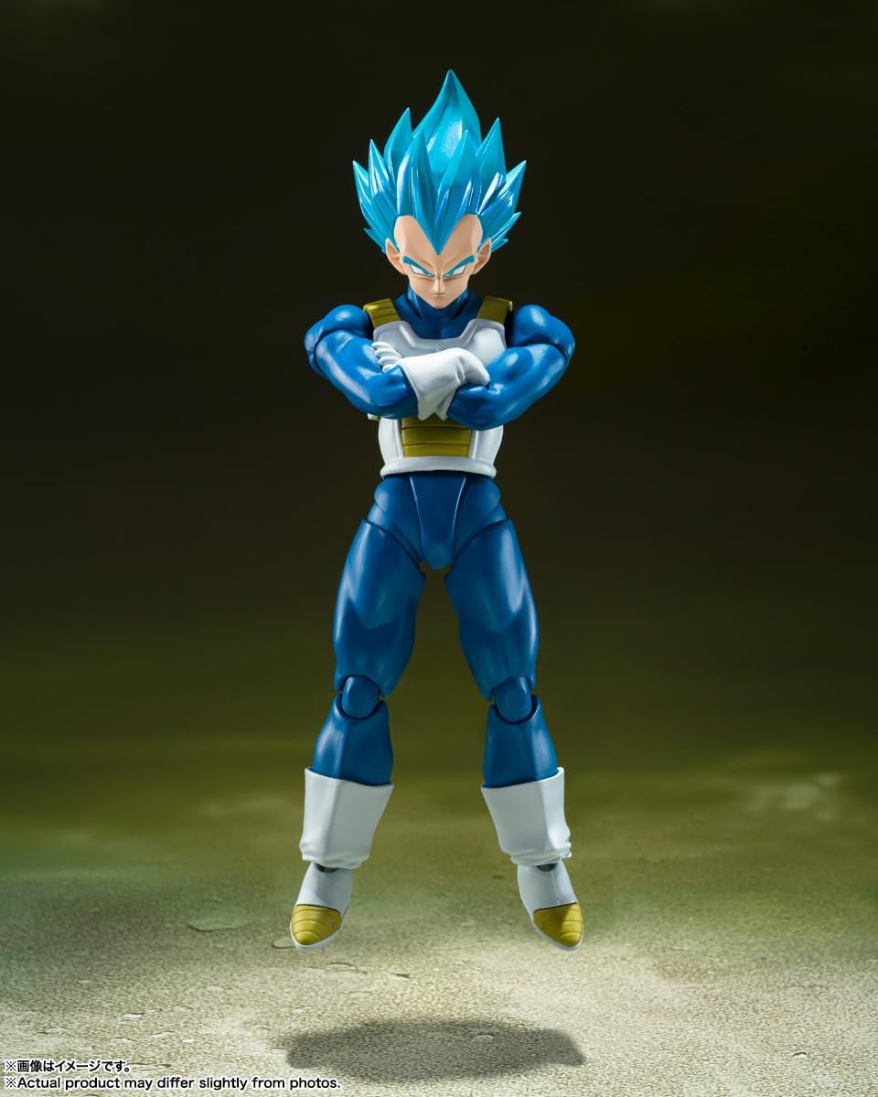 S.H.Figuarts Dragon Ball Super Super Saiyan God Vegeta Unwavering Saiyan Pride Action Figure Action Figures - Toys - New - CaveGamers - Image 4