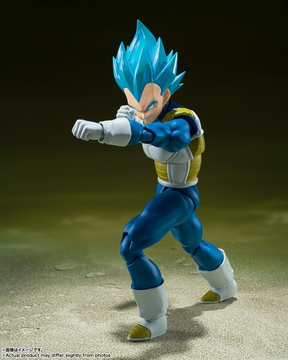S.H.Figuarts Dragon Ball Super Super Saiyan God Vegeta Unwavering Saiyan Pride Action Figure Action Figures - Toys - New - CaveGamers - Image 5