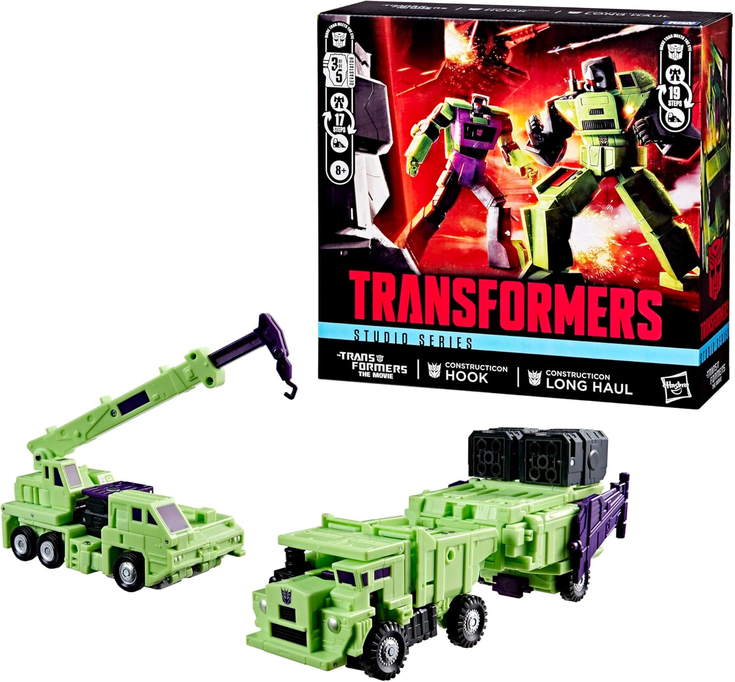 Transformers Studio Series 86 Transformers: The Movie Constructicon Long Haul & Constructicon Hook Action Figures - Toys - New - CaveGamers - Image 3
