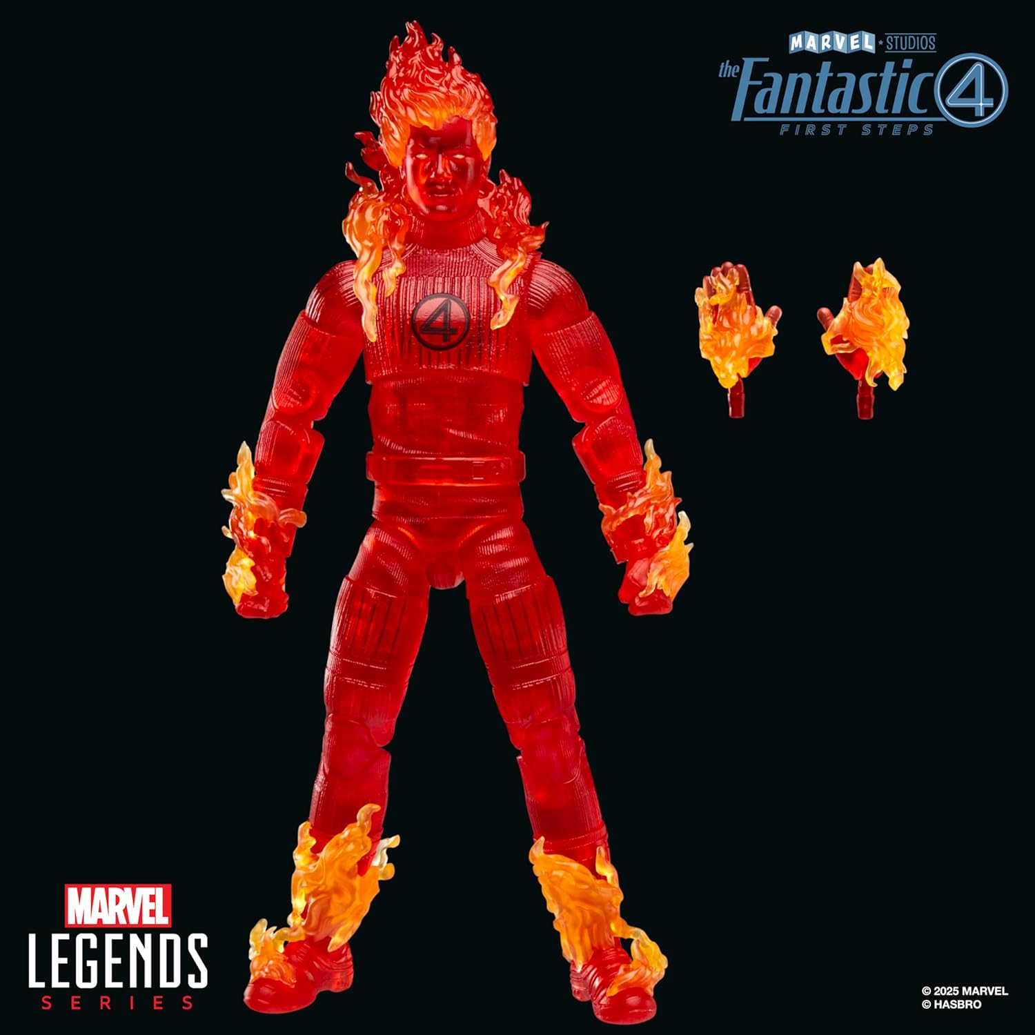 Marvel Legends The Fantastic Four: First Steps Human Torch 6" Action Figure Action Figures - Toys - New - CaveGamers - Image 5