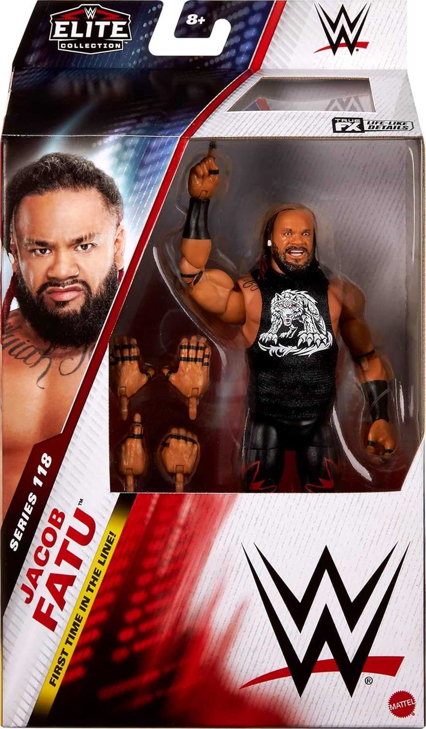 WWE Elite Collection Series 118 - Jacob Fatu Action Figures - Toys - New - CaveGamers