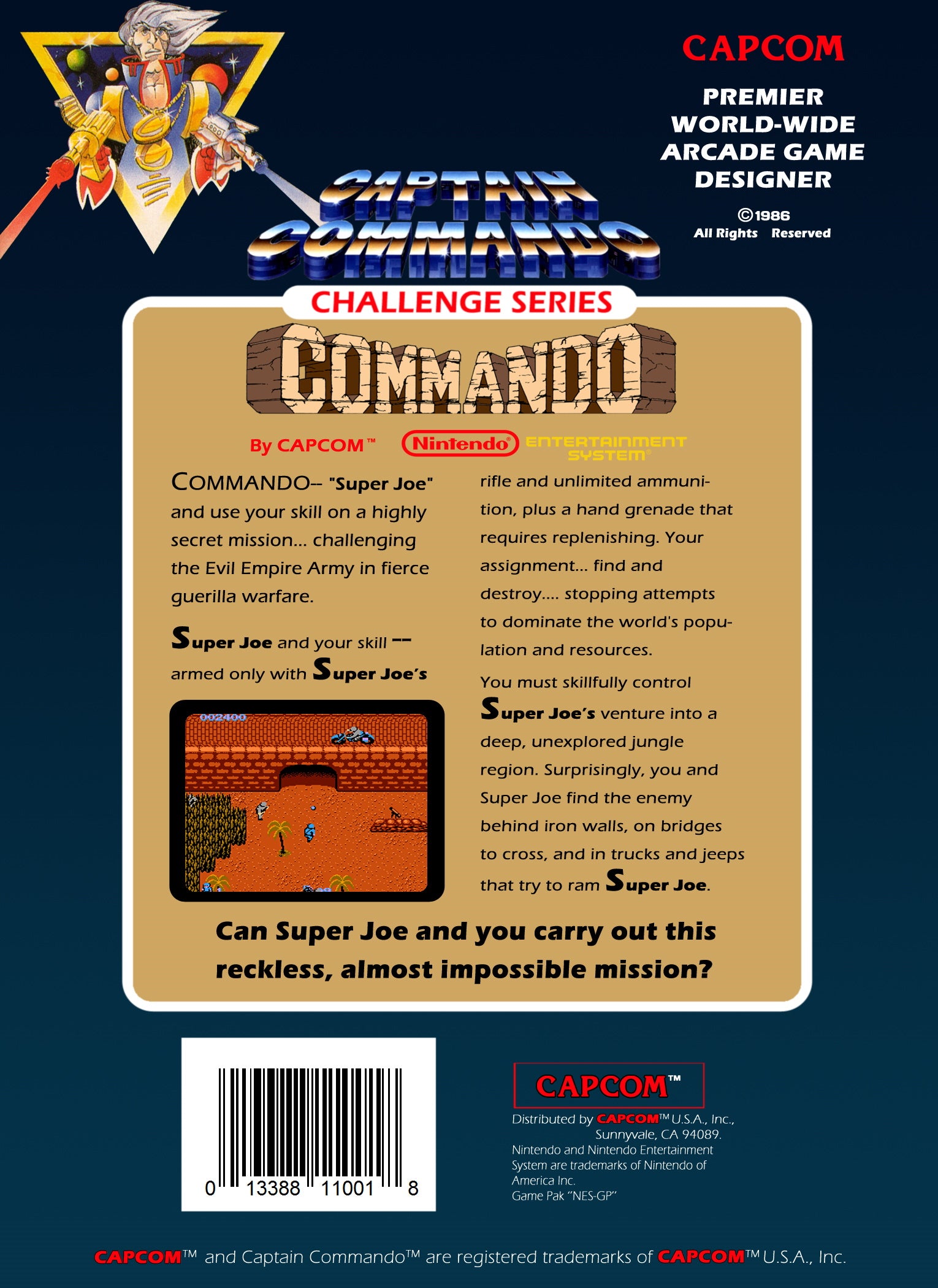 Commando NES - Video Game - Used - CaveGamers - Image 2