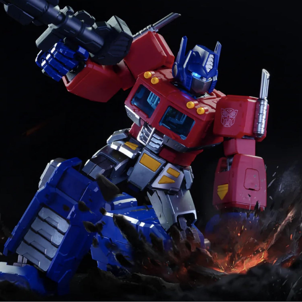 Transformers G1 Optimus Prime Blokees Action Edition Model Kit - Previews Exclusive Action Figures - Toys - New - CaveGamers - Image 3