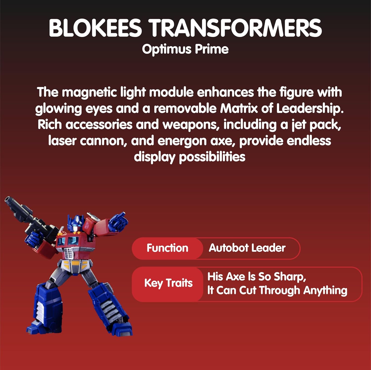 Transformers G1 Optimus Prime Blokees Action Edition Model Kit - Previews Exclusive Action Figures - Toys - New - CaveGamers - Image 6