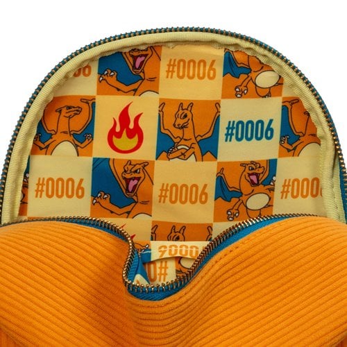 Pokemon Charizard Corduroy Convertible Mini-Backpack - Entertainment Earth Exclusive - Apparel - New - CaveGamers - Image 7