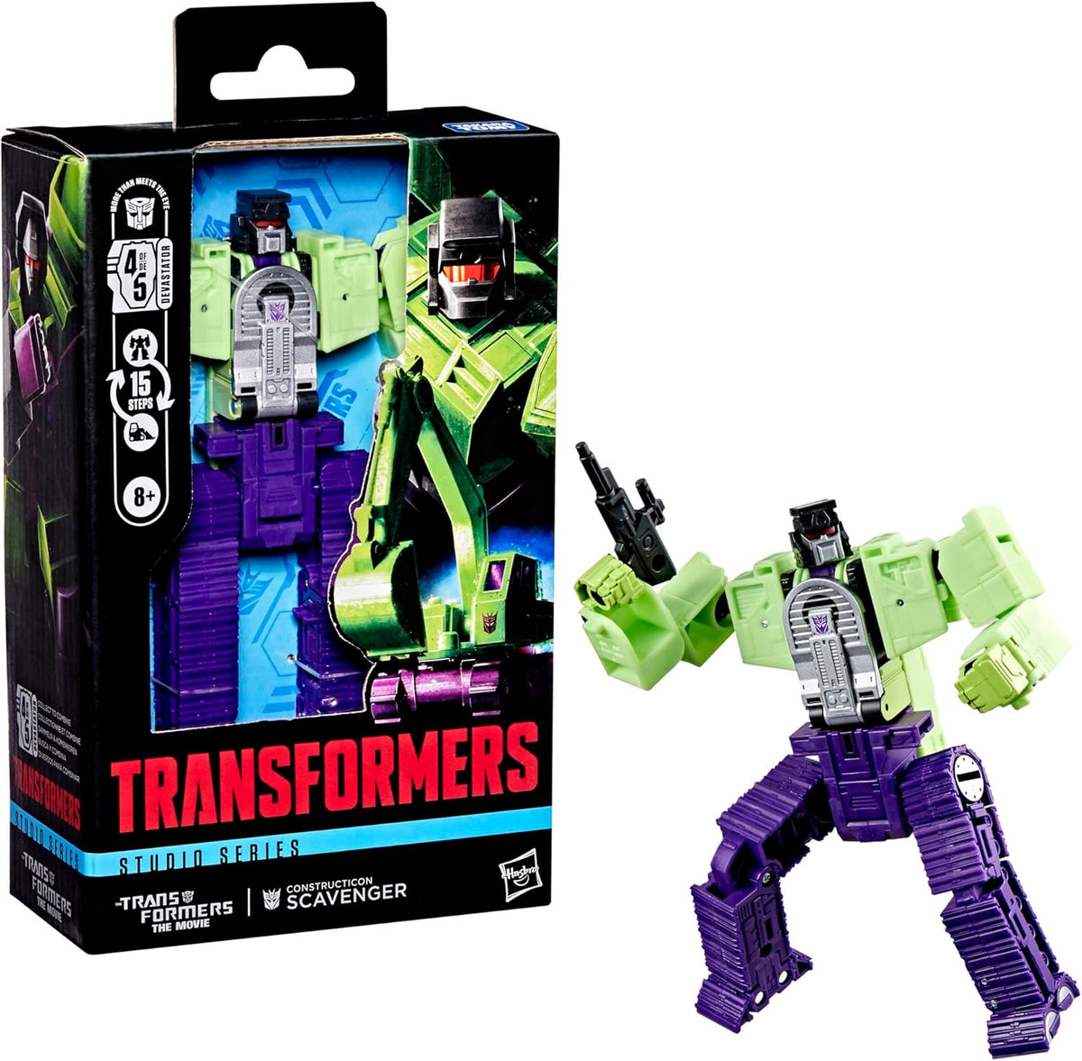 Transformers Studio Series 86 Deluxe Class The Transformers: The Movie Constructicon Scavenger Action Figures - Toys - New - CaveGamers - Image 3
