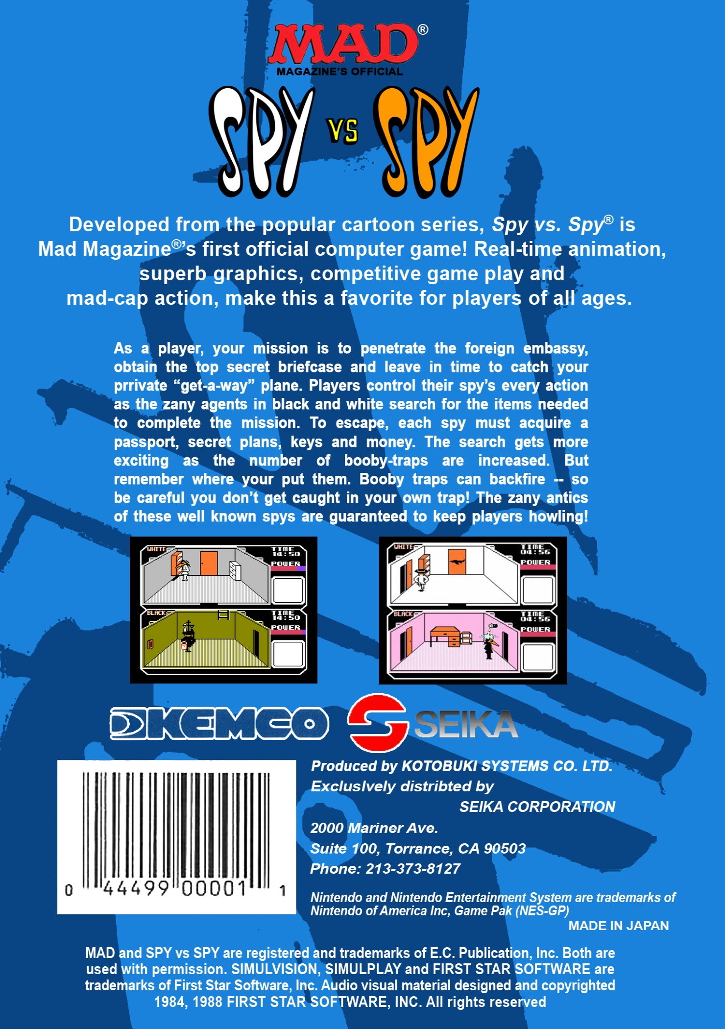 Spy vs Spy NES - Video Game - Used - CaveGamers - Image 2
