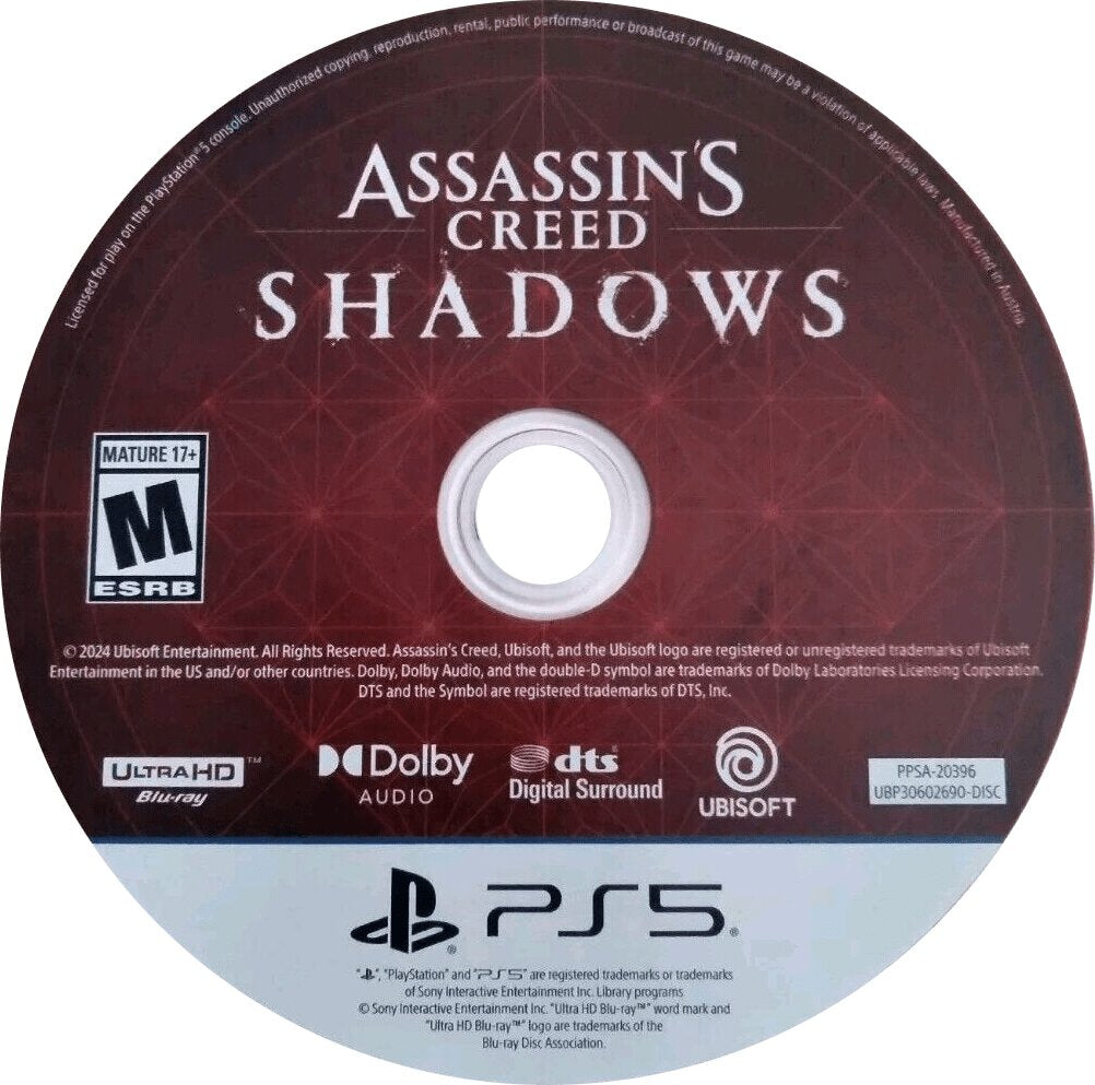 Assassin's Creed: Shadows PS5 - Video Game - Used - CaveGamers - Image 3