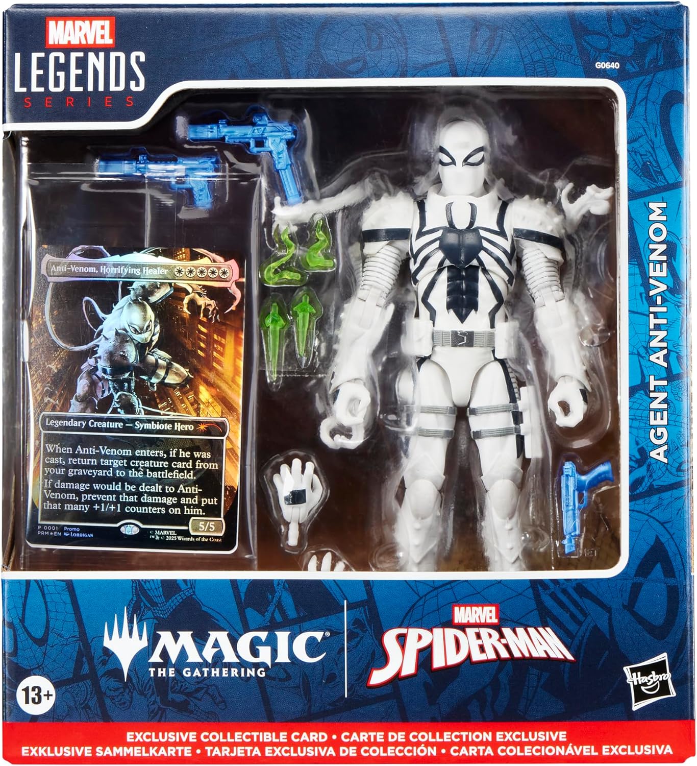 Marvel Legends Spider-Man Agent Anti-Venom Action Figure and Magic: The Gathering Card Action Figures - Toys - New - CaveGamers