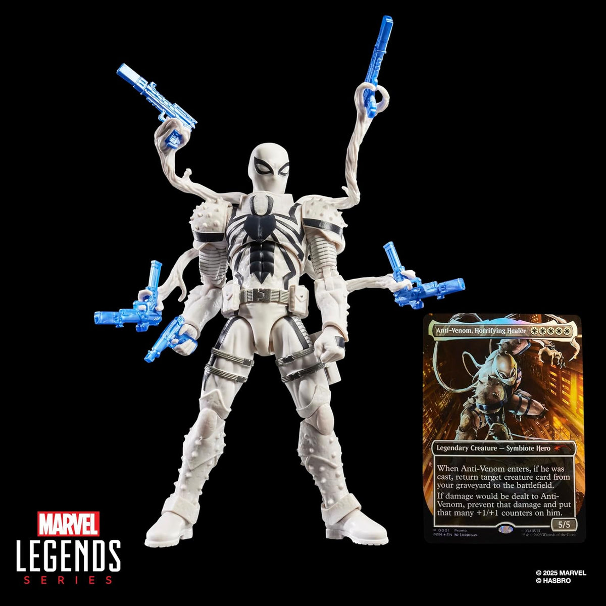 Marvel Legends Spider-Man Agent Anti-Venom Action Figure and Magic: The Gathering Card Action Figures - Toys - New - CaveGamers - Image 10