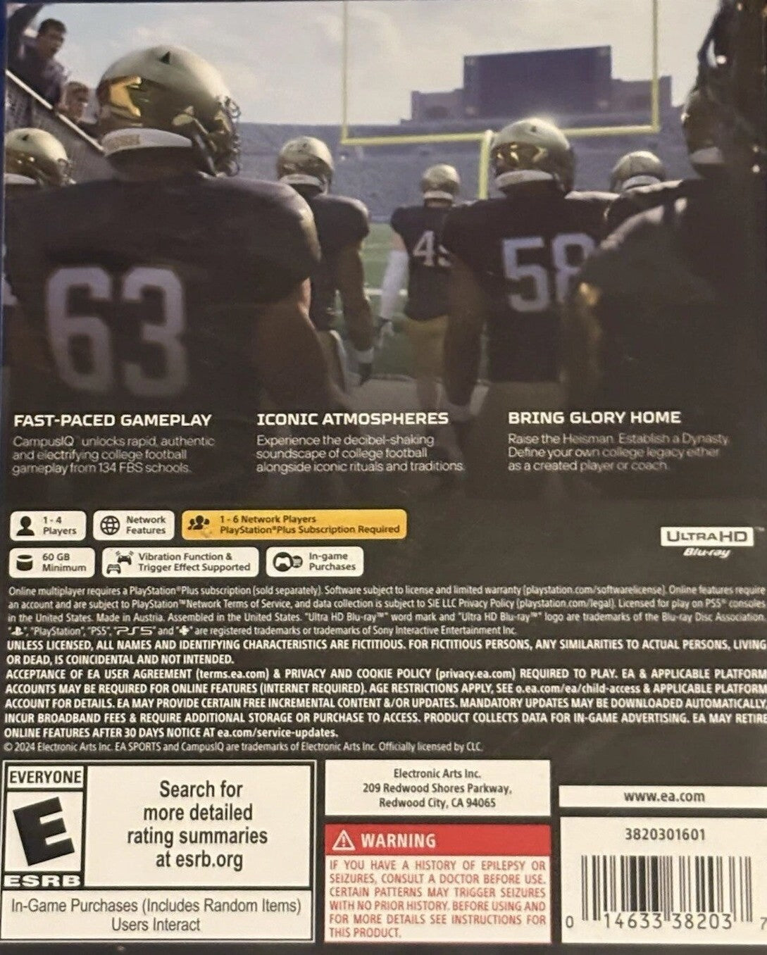 EA Sports College Football 25 PS5 - Video Game - Used - CaveGamers - Image 2