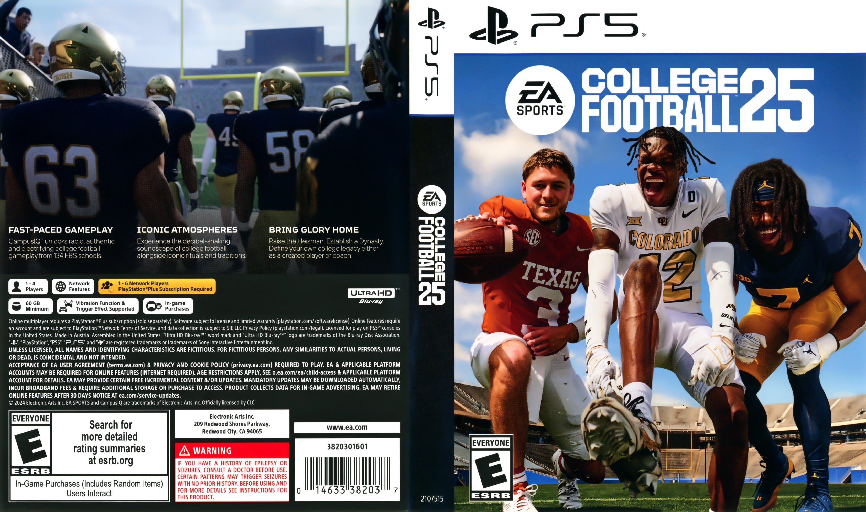EA Sports College Football 25 PS5 - Video Game - Used - CaveGamers - Image 4