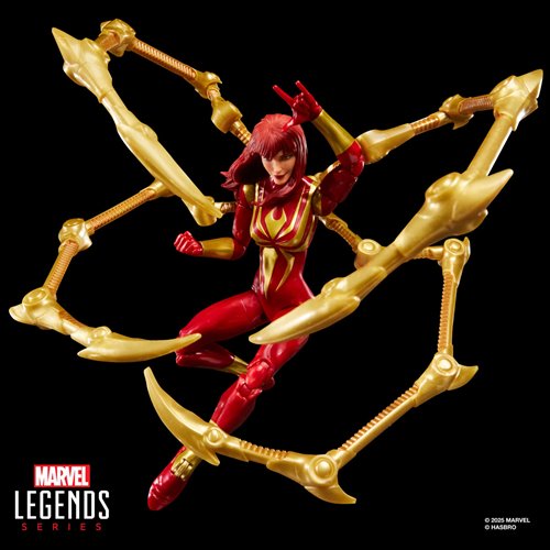Marvel Legends Spider-Man Magic: The Gathering Mary Jane Watson Iron Spider 6" Action Figure & Card Action Figures - Toys - New - CaveGamers - Image 7