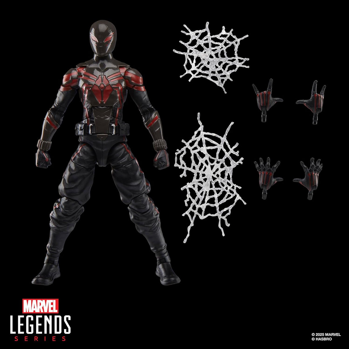 Marvel Legends: Spider-Man 2 Gamerverse Miles Morales Brooklyn 2099 6" Action Figure Action Figures - Toys - New - CaveGamers - Image 3