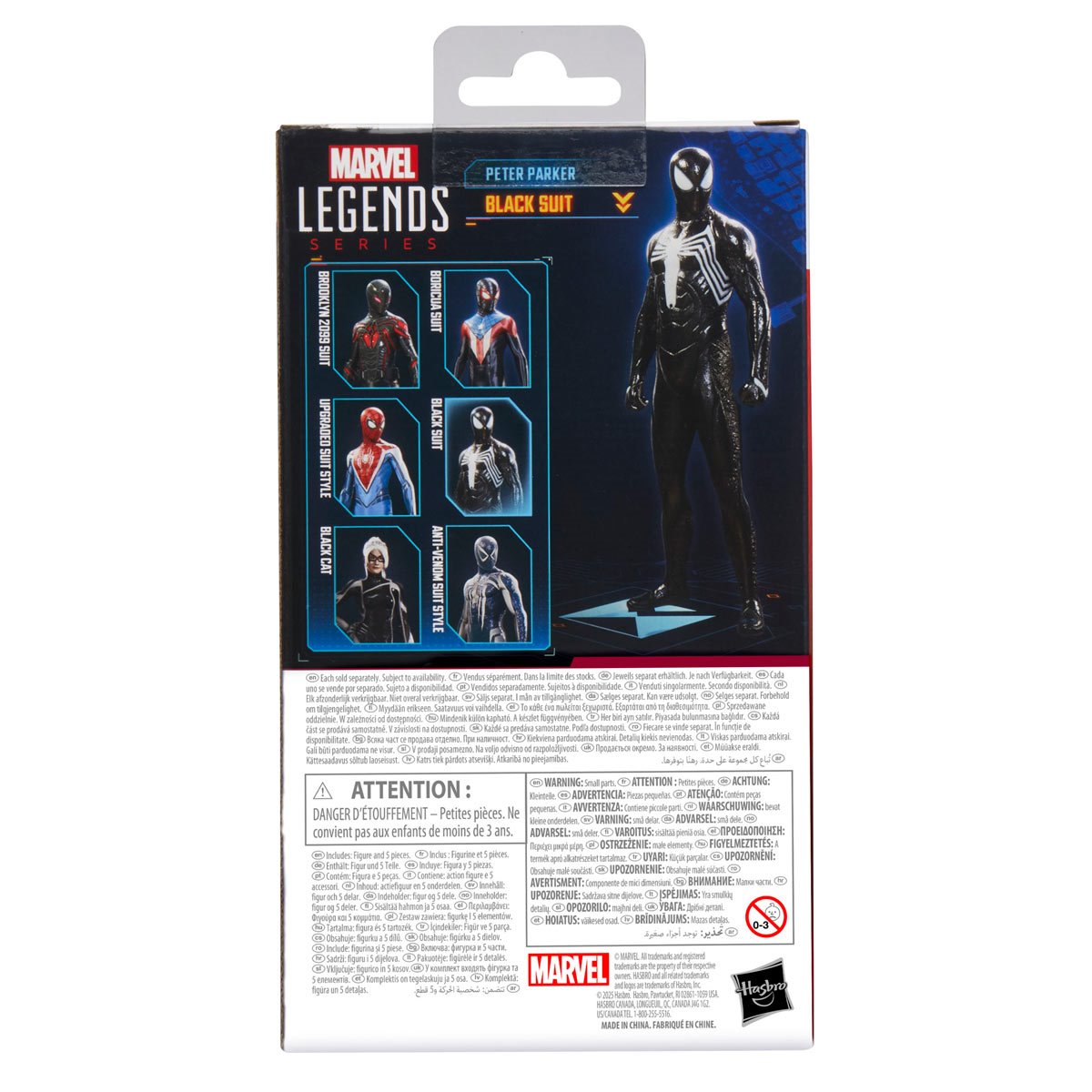 Marvel Legends: Spider-Man 2 Gamerverse Peter Parker Black Suit 6" Action Figure Action Figures - Toys - New - CaveGamers - Image 10