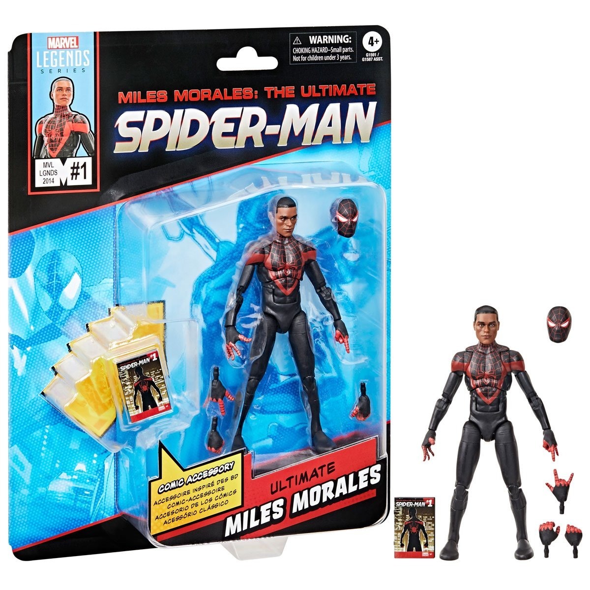 Marvel Legends Ultimate Spider-Man Miles Morales Comics-Inspired 6" Action Figure Action Figures - Toys - New - CaveGamers - Image 12