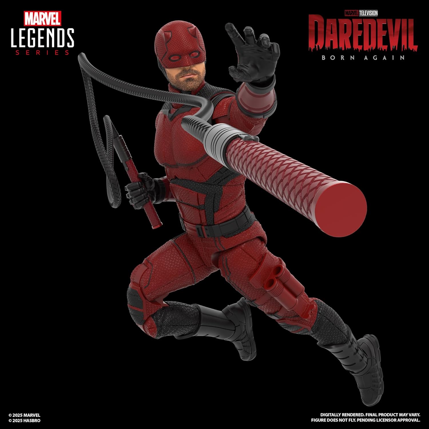 Marvel Legends Daredevil: Born Again Daredevil 6" Action Figure Action Figures - Toys - New - CaveGamers - Image 3