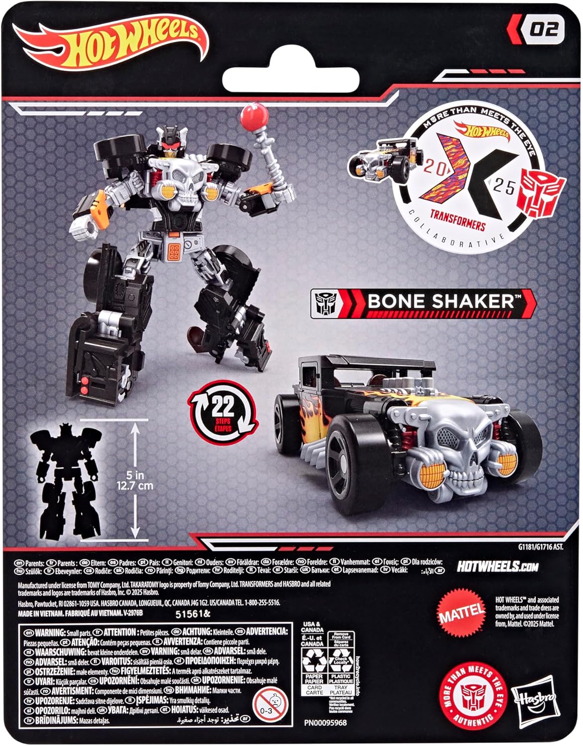 Transformers Collaborative Hot Wheels Bone Shaker - Toys - New - CaveGamers - Image 3