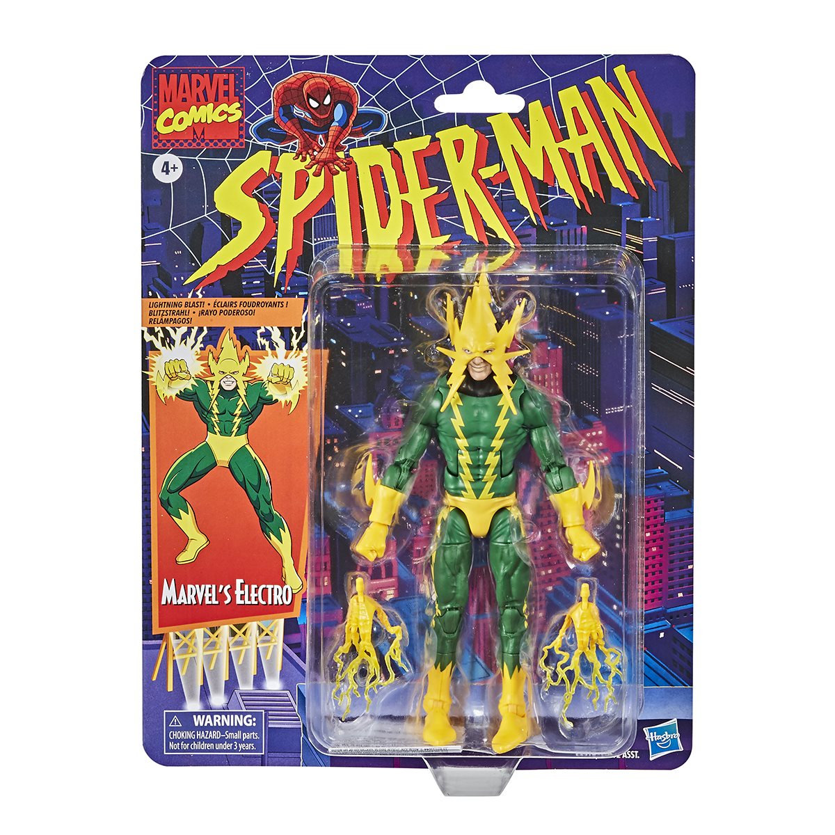 Marvel Legends Spider-Man Retro Electro 6" Action Figure Action Figures - Toys - New - CaveGamers - Image 2