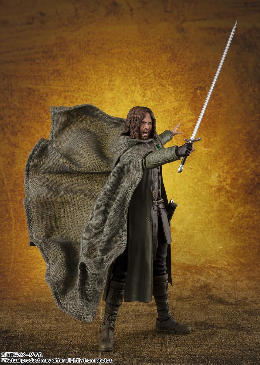 S.H.Figuarts Lord of the Rings: The Fellowship of the Ring Aragorn Action Figure Action Figures - Toys - New - CaveGamers - Image 4