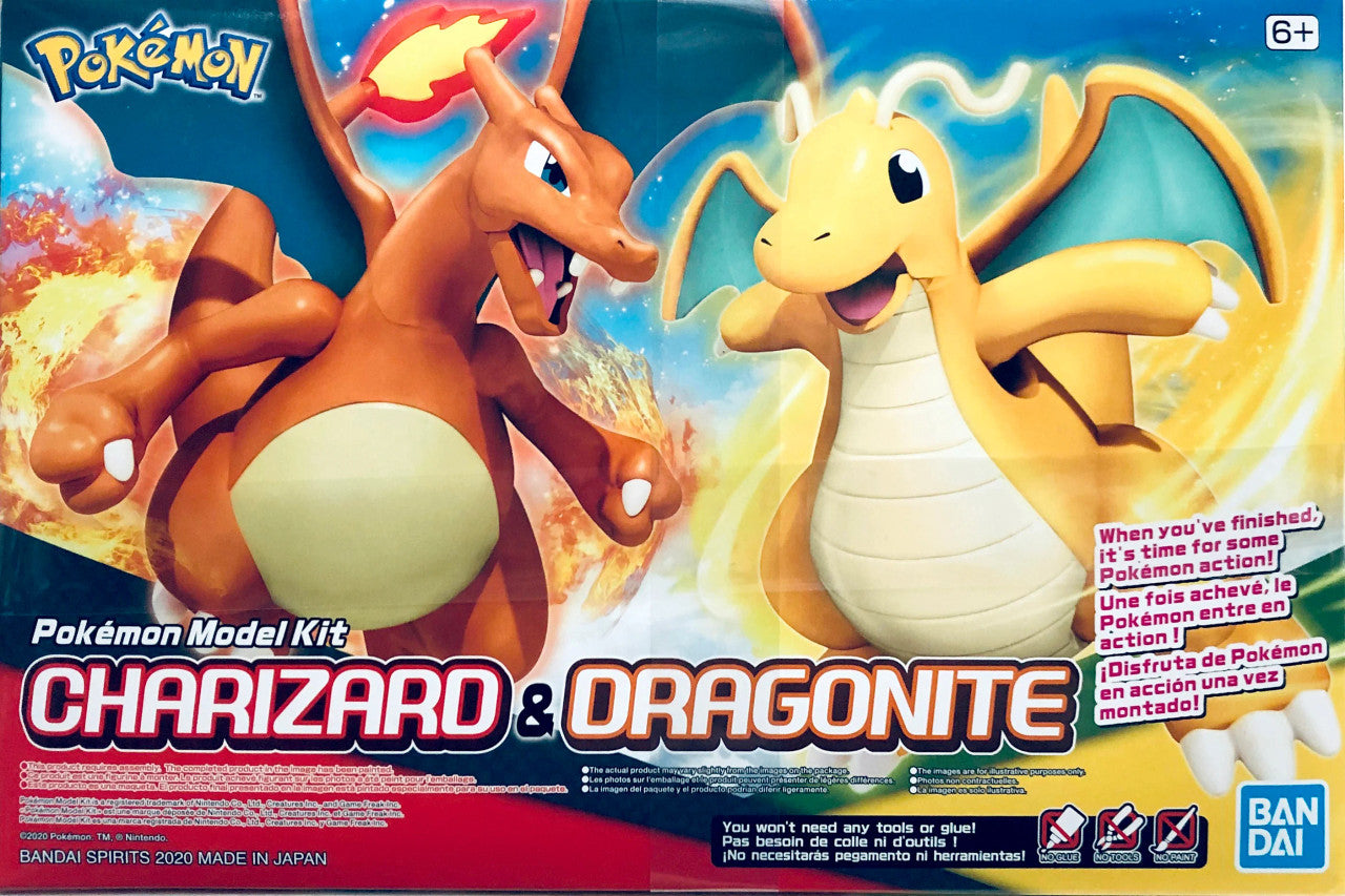 Pokemon Charizard and Dragonite Model Kit - Toys - New - CaveGamers