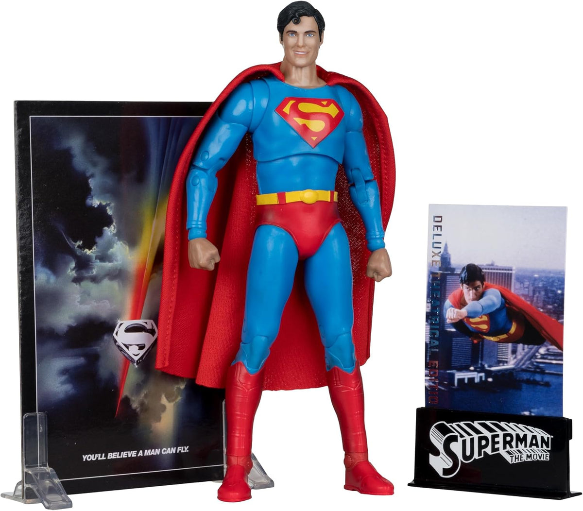 McFarlane DC Multiverse Deluxe Theatrical Edition Wave 3 Superman: The Movie 1978 Superman 7" Scale Action Fig Action Figures - Toys - New - CaveGamers - Image 6