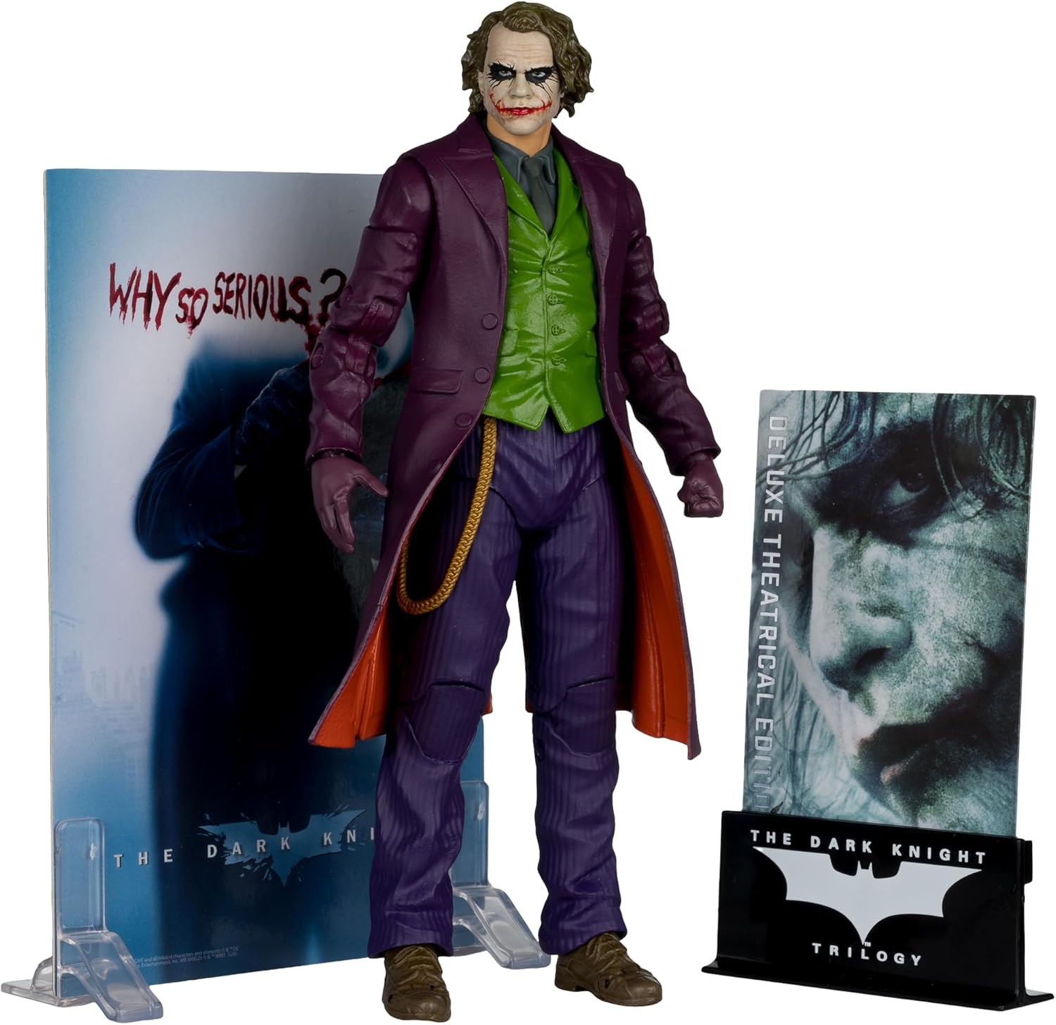 McFarlane DC Multiverse Deluxe Theatrical Edition Wave 3 The Dark Knight The Joker 7" Scale Action Figure Action Figures - Toys - New - CaveGamers - Image 6