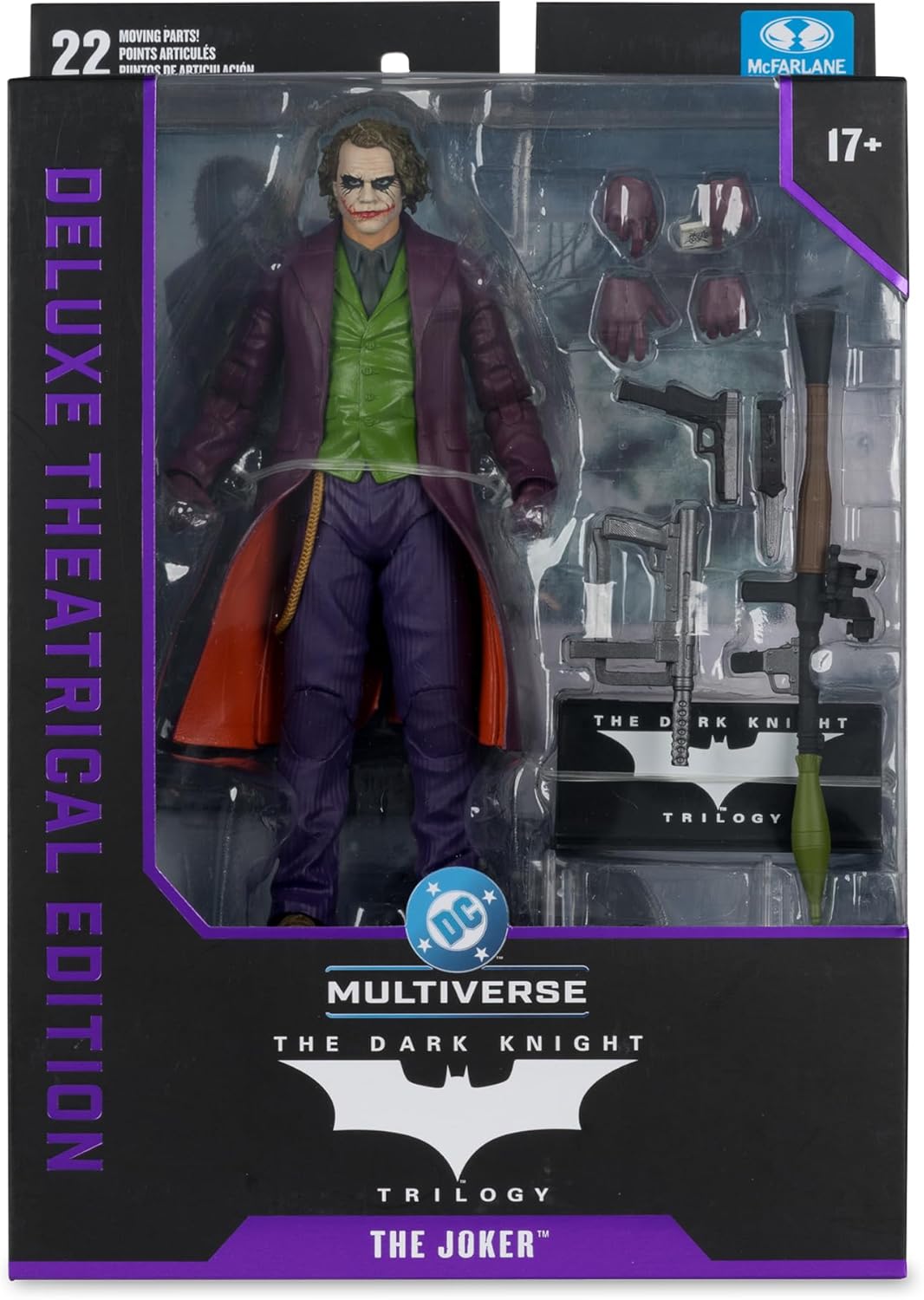 McFarlane DC Multiverse Deluxe Theatrical Edition Wave 3 The Dark Knight The Joker 7" Scale Action Figure Action Figures - Toys - New - CaveGamers - Image 8