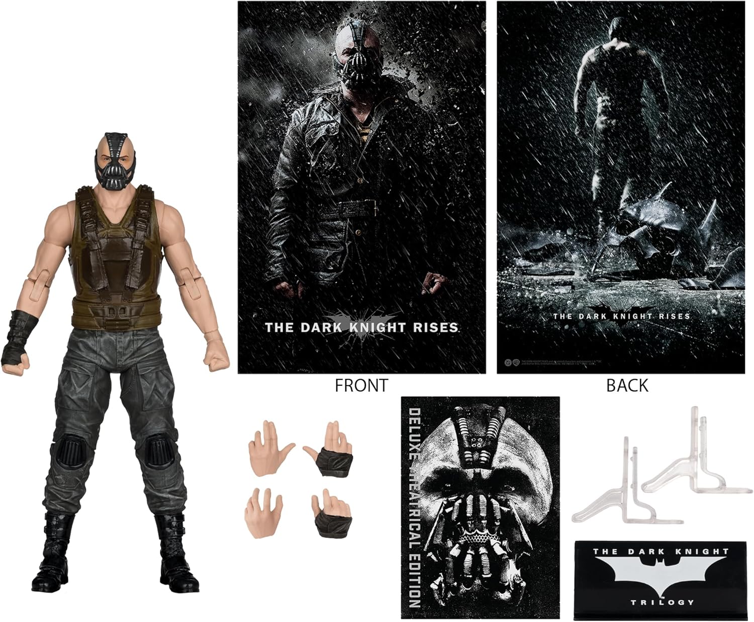 McFarlane DC Multiverse Deluxe Theatrical Edition Wave 3 The Dark Knight Rises Bane 7" Scale Action Figure Action Figures - Toys - New - CaveGamers - Image 3