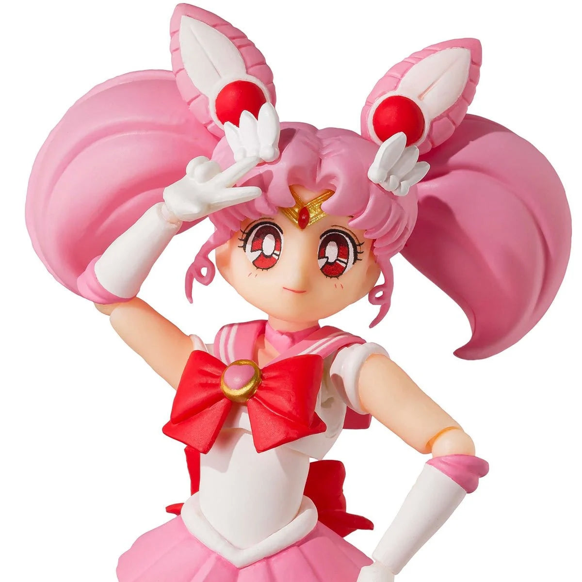 S.H.Figuarts Pretty Guardian Sailor Moon Sailor Chibi Moon Animation Color Edition Action Figure Action Figures - Toys - New - CaveGamers - Image 2